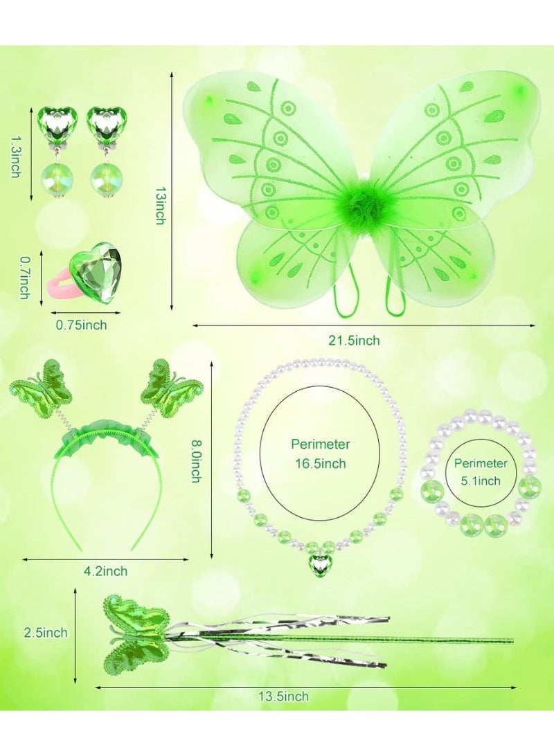 فستان تنكر تينكر بيل للأميرات الفتيات - زي تنكري للأميرات والفراشات للفتيات لحفلات عيد الميلاد ومهرجانات الكرنفال وكوسبلاي عيد الميلاد - Image 3